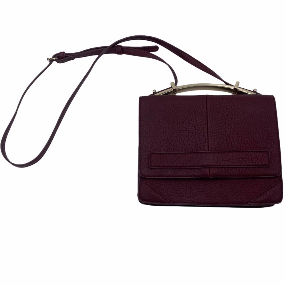 Sole Society Flap Crossbody Bag Gold Detail